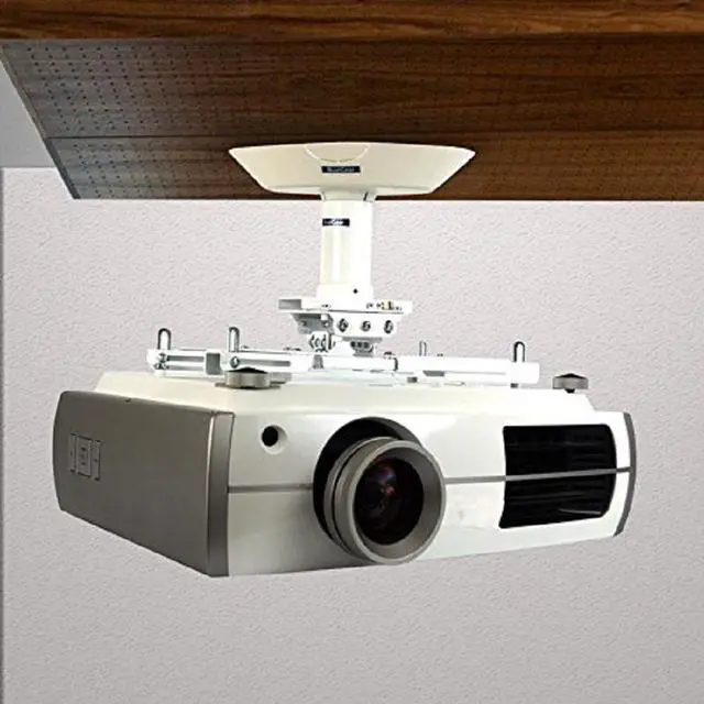 Alt view image 5 of 17 - QualGear® Pro-AV QG-KIT-VA-3IN-B Projector Mounting Kit - Projector Mount, Vaulted Ceiling Adapter, and a 3 inch 1.5-Inch NPT Threaded Pipe in Black