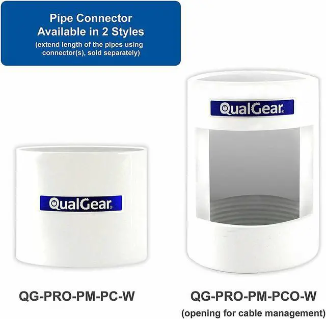 Alt view image 4 of 9 - QualGear® QG-PRO-PM-2FT-W Pro-AV 1.5