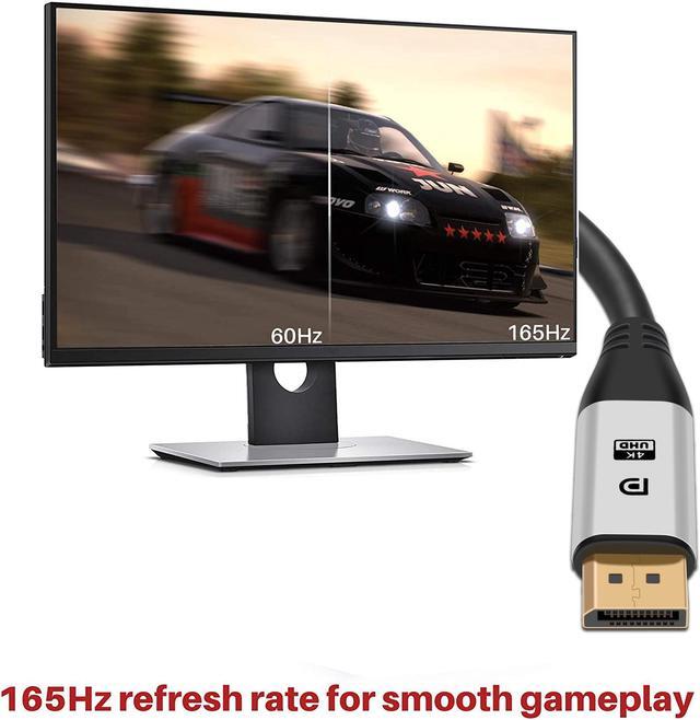 Alt view image 4 of 5 - DisplayPort Cable 1.4, DP Cable 10ft/3M, [4K@60Hz, 2K@144Hz, 2K@165Hz], High Speed DisplayPort 1.2 Cable, Compatible for Gaming Monitor, TV, PC, Laptop and More
