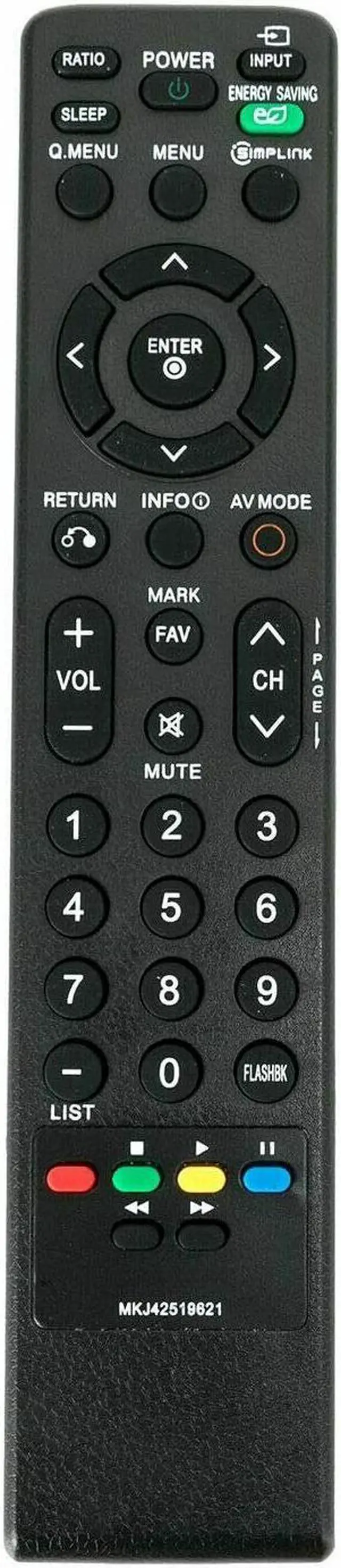 Main image of Replace Remote MKJ42519621 for LG TV 32LH40UA 37LH40-UA 37LH55 42LH40 42LH55