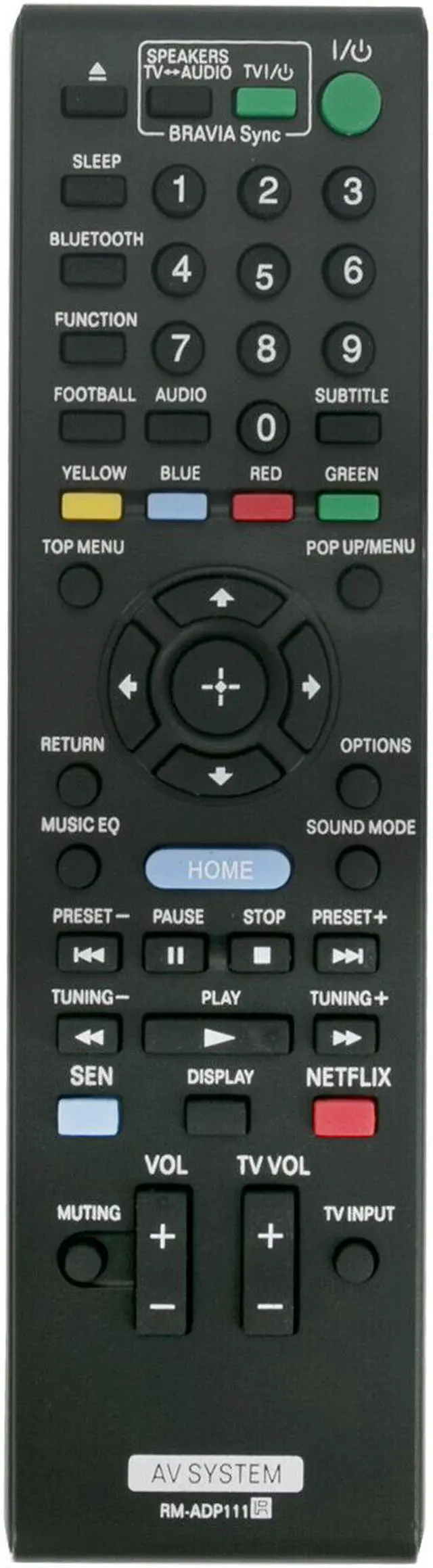 Main image of New RM-ADP111 Replace Remote for Sony Home Theater BDV-E2100 BDV-E3100 BDV-E4100
