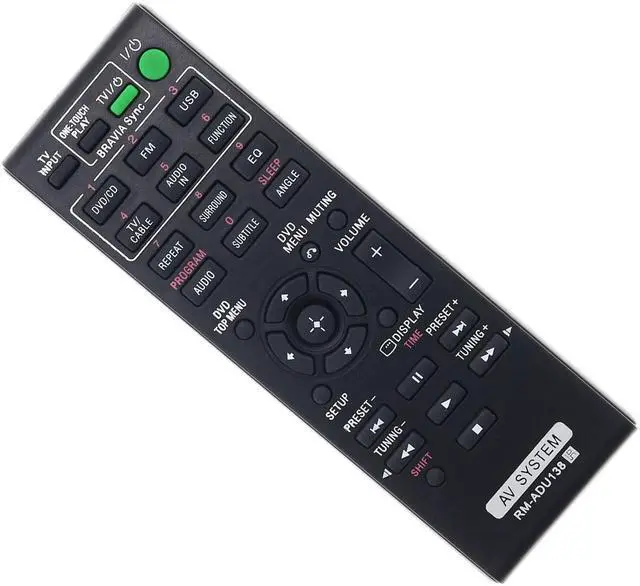 Alt view image 2 of 2 - Replaced Remote RM-ADU138 for Sony AV System DAV-TZ140 HBD-TZ130 HBD-TZ140