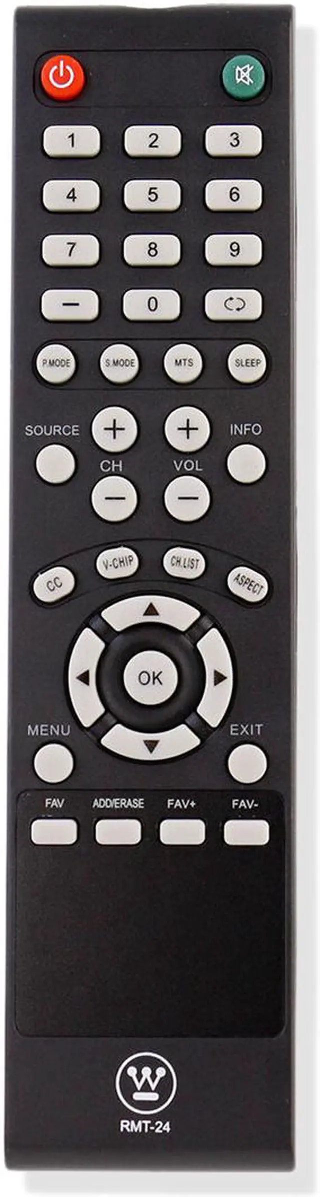 Main image of New Replaced RMT-24 Remote for Westinghouse TV DW39F1Y1 DWM48F1Y1 DWM32H1G1 DWM40F1Y1