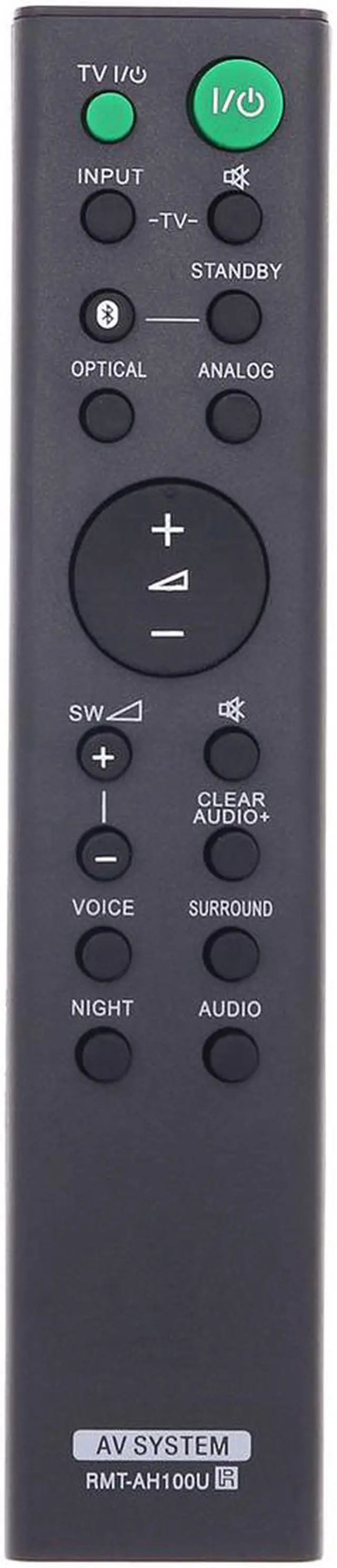 Main image of New RMT-AH100U Replace Soundbar Remote for Sony Sound Bar HT-CT180 SA-CT180