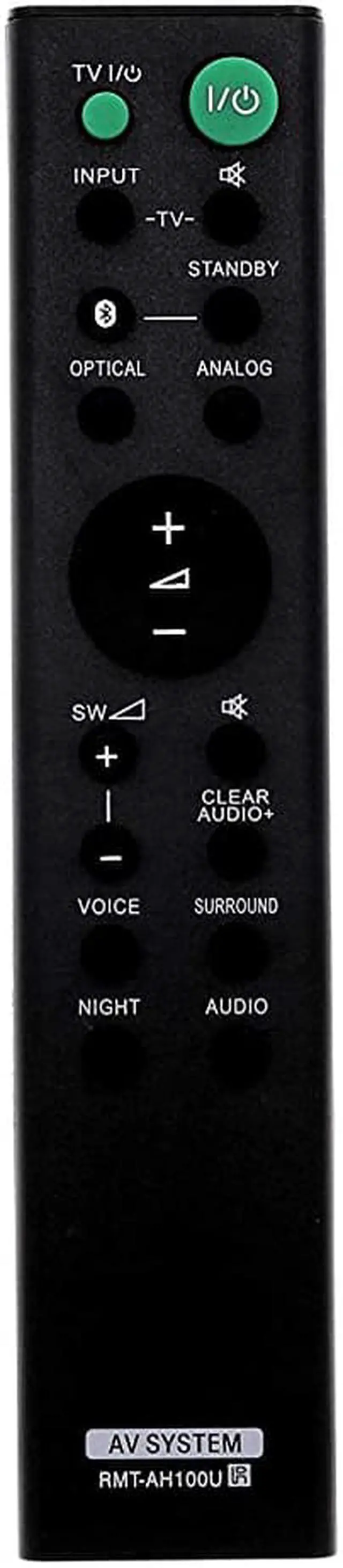 Alt view image 2 of 2 - New RMT-AH100U Replace Soundbar Remote for Sony Sound Bar HT-CT180 SA-CT180
