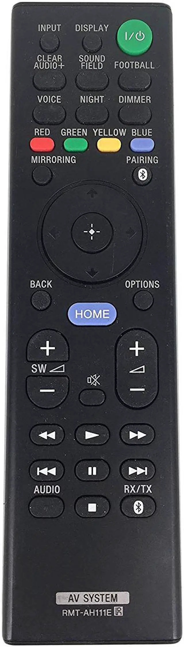 Main image of RMT-AH111E Replace Remote For SONY AV System Audio Remote Controller RMTAH111E
