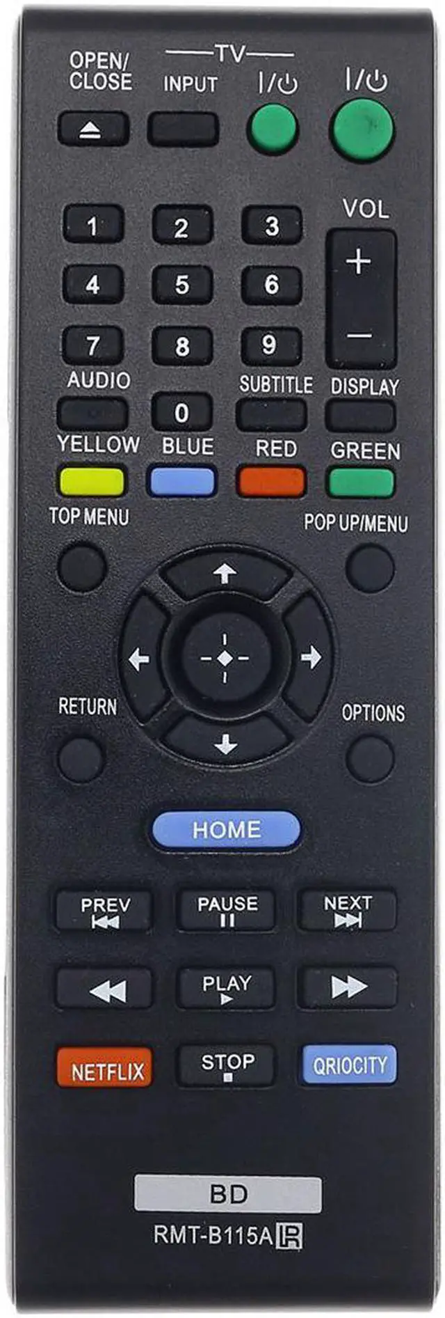 Main image of NEW  Replaced RMT-B115A DVD Blu-Ray Player Remote Sony BDP-BX310 BDP-S1100