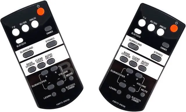 Alt view image 2 of 2 - Replace Remote FSR73 ZP80760 For Yamaha Sound Bar System ATS1050, SRT700, YAS105