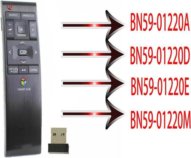 Alt view image 2 of 4 - New YY-605 For Samsung Smart TV Remote Control Replace BN59-01220A BN59-01220D