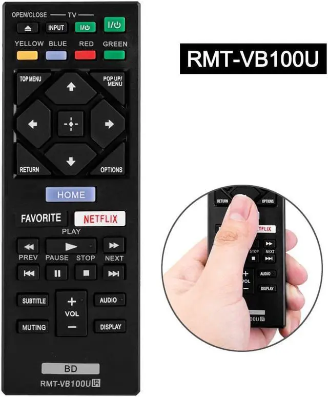 Alt view image 3 of 3 - New RMT-VB100U Remote for Sony Blu-ray DVD Player BDP-S1500 S3500 BDP-BX150