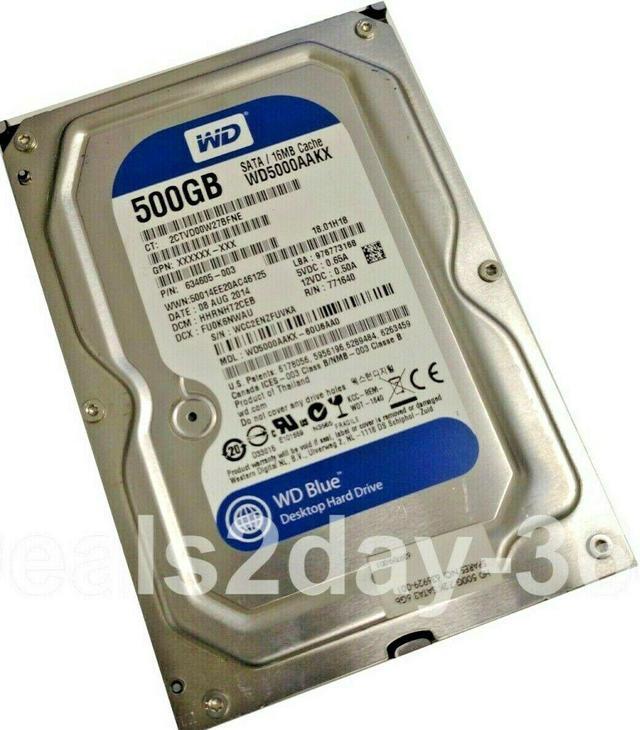 Main image of Western Digital WD5000AAKX 500GB 7200RPM 6Gb/s 3.5in SATA Hard Drive