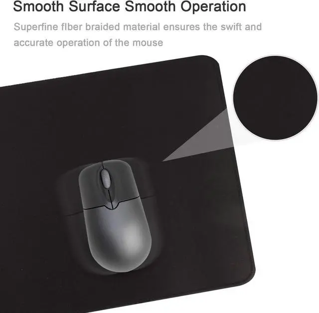 Alt view image 3 of 7 - Gaming Mouse Mat/Mouse Pad 23.6x11.8x0.12Inch | XXL Mouse pad | Table mat/Large Size | Improved Precision and Speed | Rubber Base for Stable Grip on Smooth Surfaces Non-Slip (60x30Black004)