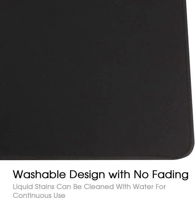 Alt view image 7 of 7 - Gaming Mouse Mat/Mouse Pad 23.6x11.8x0.12Inch | XXL Mouse pad | Table mat/Large Size | Improved Precision and Speed | Rubber Base for Stable Grip on Smooth Surfaces Non-Slip (60x30Black004)