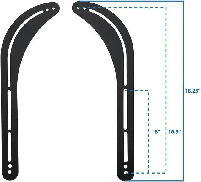 Alt view image 2 of 6 - Mount-It! Soundbar TV Mount, Universal Sound Bar Bracket for TVs 32 to 70 Inches, Compatible with Samsung, Sony, Vizio, LG, and More, Fits Above or Below TV, Heavy-Duty Steel, 33 Lbs Capacity, Black