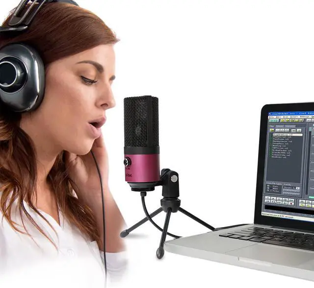 Alt view image 7 of 7 - FIFINE USB Podcast Condenser Microphone Recording On Laptop, No Need Sound Card Interface and Phantom Power-K669