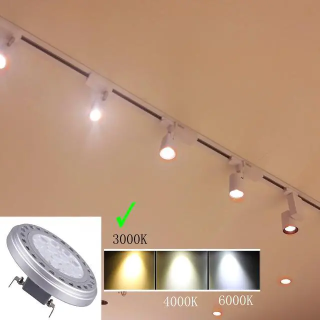 Alt view image 4 of 4 - Led AR111 Reflector Bulb G53 Spot Light 15W 30°Beam View Angle Warm White 3000k SMD 15LEDs AC DC 12V Spotlight Track Light 1200Lm Replacement Incandescent Halogen Bulb 120w