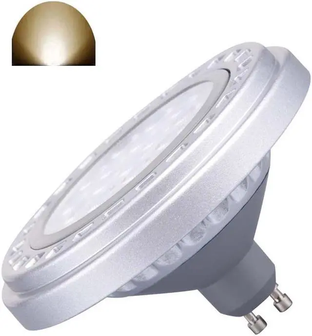 Main image of Dimmable GU10 Base AR111 Led Spotlight Bulb 15W 30°Beam View Angle Day Light 4000k-5000k SMD 15LEDs AC120V Down Reflector Lights 1200Lm Equivalent 120w