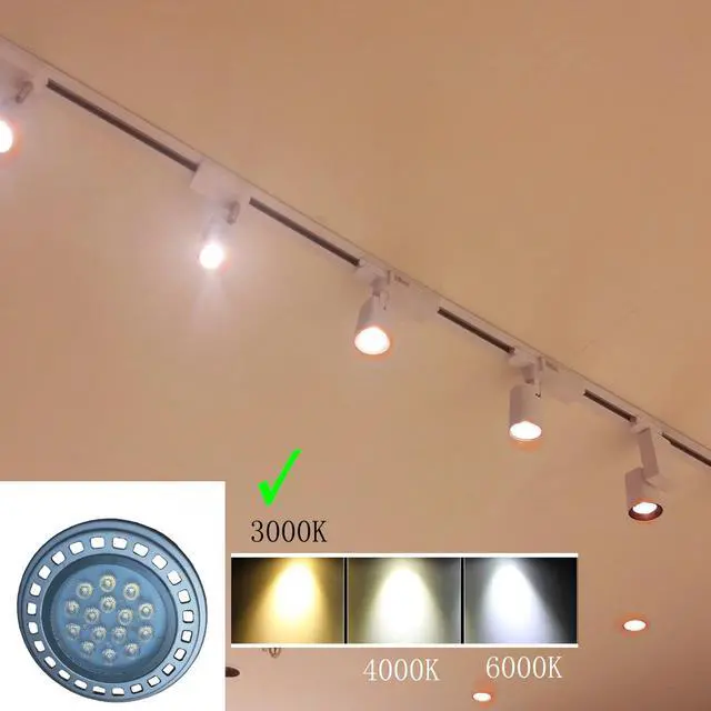 Alt view image 5 of 6 - Ar111 Led Gu10 Bulb Dimmable 15w Equivalent Halogen 120w 30°Beam Angle Warm White 3000k Smd Ac110v  Par36 Es111 Reflector Bulb Qr111 Spotlight Downlight Track Lights 1200lm