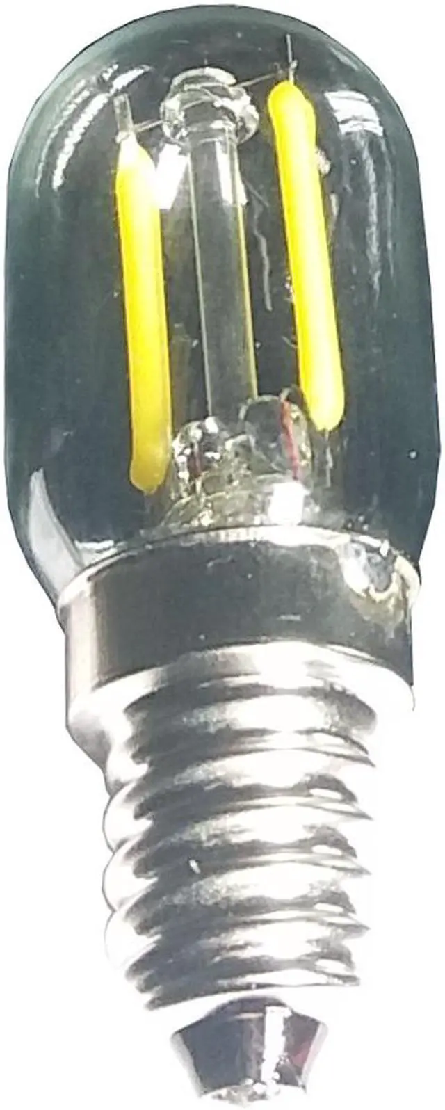 Alt view image 3 of 4 - 2X Led Filament Light 1.5w T22 E17 Microwave Bulb 125v 20w Halogen Incandescent Equivalent Instermediate Base Lamps For Refrigerator Microwave Oven Candelabra Lava Desk Light