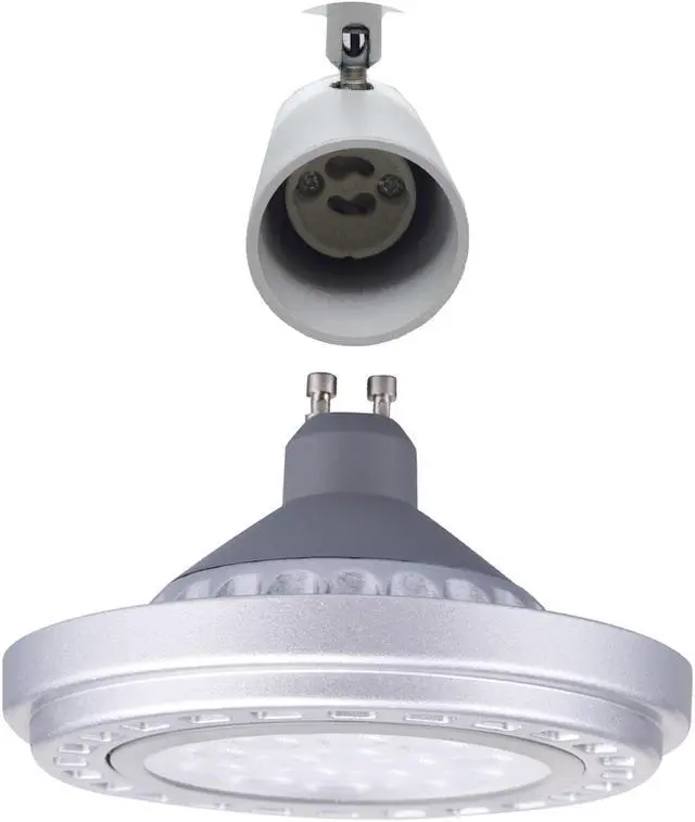 Alt view image 3 of 6 - Ar111 Led Gu10 Bulb Dimmable 15w Equivalent Halogen 120w 30°Beam Angle Warm White 3000k Smd Ac110v  Par36 Es111 Reflector Bulb Qr111 Spotlight Downlight Track Lights 1200lm