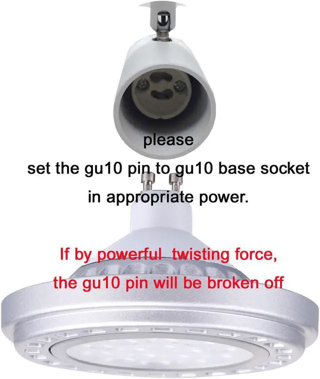 Alt view image 4 of 6 - Ar111 Led Gu10 Bulb Dimmable 15w Equivalent Halogen 120w 30°Beam Angle Warm White 3000k Smd Ac110v  Par36 Es111 Reflector Bulb Qr111 Spotlight Downlight Track Lights 1200lm