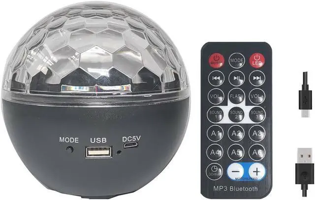 Alt view image 2 of 4 - Galaxy Disco Projector Night Light With Bluetooth Music Speaker Remote Control Rotating Stage Light For Bedroom Party Celebration Home Decor Starry Projector Strobe Light Dancing With Sound