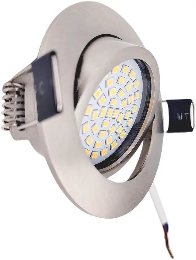 Alt view image 2 of 7 - QLEE Eyeball Dimmable 3 Way LED Light Downlight 3 Inch Gimbal Led Recessed Light 6w 4000k Temperature Rotatable Led Retrofit Downlight Gimbal For Ceiling With Housing Clips 6 Pack