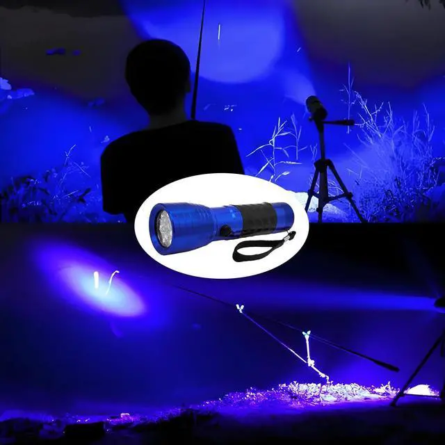 Alt view image 7 of 7 - QLEE Led UV Flashlight Torch 14leds Mini Portable Ultraviolet Lamp 365nm-395nm Gel Nail Curing Uv Light Linterna Lampe Torche Adhesive Flashlight Ultraviolet Lamps (1 Pack)