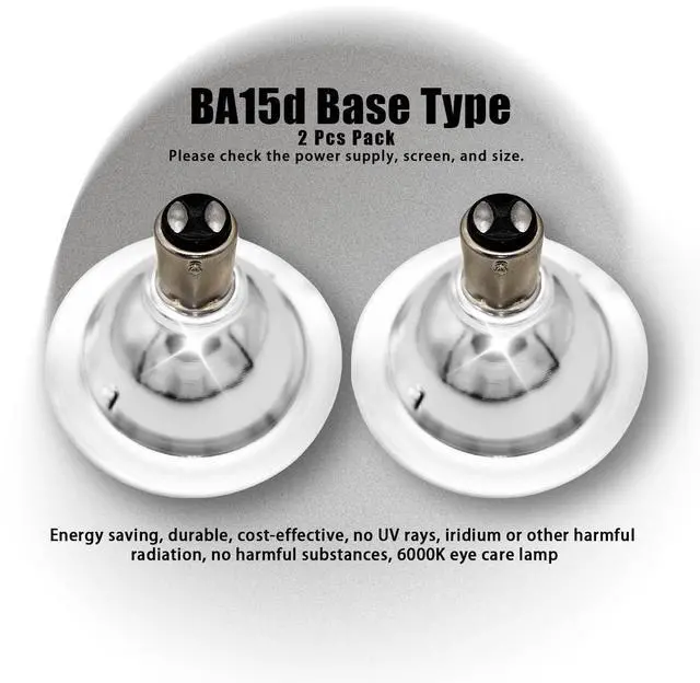 Alt view image 2 of 7 - QLEE AR70 LED Bulb 3W BA15D B15 Bayonet SBC Fitting/Cap 12V AC/DC 6000K Cool White Daylight Non-Dimmable Replacement 30W Halogen Spotlight Reflector Tracking Light 2 Pack