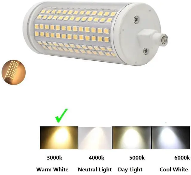 Alt view image 4 of 7 - QLEE R7s Led Bulb 118mm 30w Dimmable Bulbs Led Halogen Replacement 300 Watt J Type Double Ended T3 R7s Base 300w Equivalent Floodlight For Garage Lighting Floor Standing Light 3000k