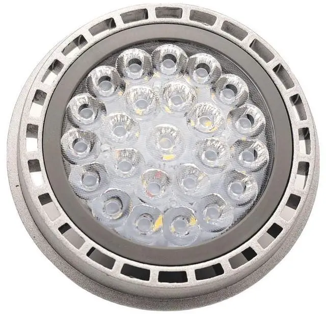 Alt view image 4 of 7 - QLEE 24w AR111 GU10 Led Spotlight Track Down Reflector Lights Bulb 24°Beam Warm White 3000k SMD 24LEDs AC 110V 2100Lm QR111 ES111 For 200w Halogen Replacement (3000k warm light)