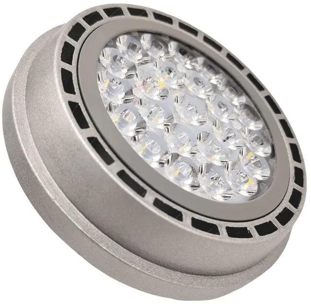 Alt view image 7 of 7 - QLEE 24w AR111 GU10 Led Spotlight Track Down Reflector Lights Bulb 24°Beam Warm White 3000k SMD 24LEDs AC 110V 2100Lm QR111 ES111 For 200w Halogen Replacement (3000k warm light)