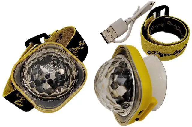 Alt view image 7 of 7 - QLEE 2x Bracelet Led Disco Lights 5 Modes Strobe Atmosphere For Room Decor Car Birthday Dance Wedding Club Xmas Party Galaxy Lights Kids With Wristbands & Suction