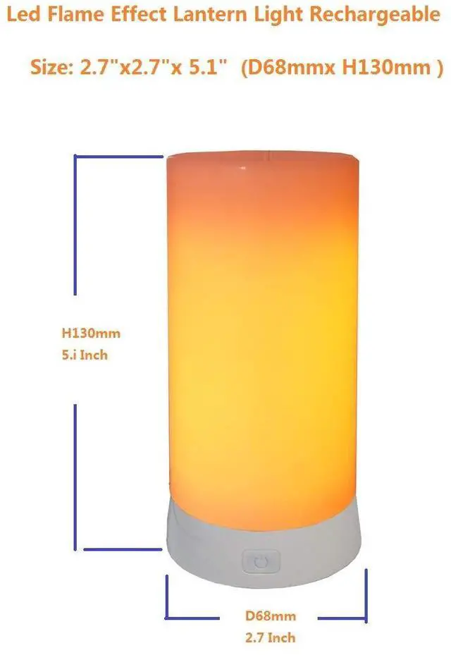 Alt view image 4 of 7 - QLEE Led Flame Effect Lantern Light Usb Rechargeable Flameless Candle 4 Modes Remoted Flickering Flame Effect Mood Light Flameless For Christmas Party Bar Decor Birthday Gift (1 Pack)