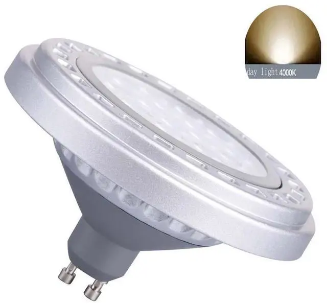 Alt view image 5 of 7 - QLEE Ar111 15w Gu10 Base Spot Lighting Dimmable Led Spotlight Bulb 15w Day Light 4000k 15leds Ac 120v Downlight Reflector Lights 1200lm Equivalent 120w Halogen Light Bulbs Flood Lamp