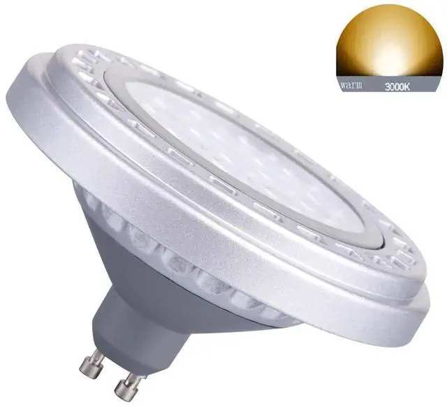 Alt view image 5 of 7 - QLEE Dimmable GU10 Base AR111 15W 30°Beam Angle SMD LED Bulb 3000k Warm Light AC120V Spotlights Down Track Light 1500Lm