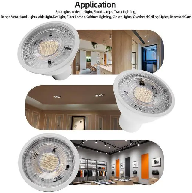Alt view image 5 of 7 - QLEE 5w Mr16 3cct Led Bulbs 3cct Selectable 50w Equivalent Non-dimmable 60° Narrow Spot Light Beam 6000k 4000k 3000k Gu10 Base For Spotlights Recessed Lighting Closet Track Lights, 6 Pack