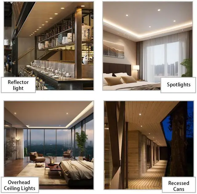 Alt view image 7 of 7 - QLEE 5w Mr16 3cct Led Bulbs 3cct Selectable 50w Equivalent Non-dimmable 60° Narrow Spot Light Beam 6000k 4000k 3000k Gu10 Base For Spotlights Recessed Lighting Closet Track Lights, 6 Pack