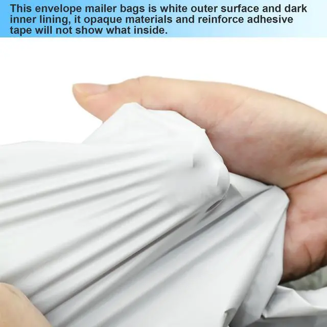 Alt view image 5 of 7 - 50 Packs 19 x 24 Inchs White Poly Mailers Envelopes Shipping Bags with Self Sealing Adhesive Strip, Waterproof & Tearproof Postal Bags Lightweight Shipping Mailers Bags
