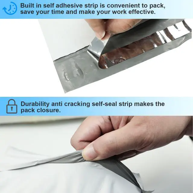 Alt view image 2 of 7 - 50 Packs 19 x 24 Inchs White Poly Mailers Envelopes Shipping Bags with Self Sealing Adhesive Strip, Waterproof & Tearproof Postal Bags Lightweight Shipping Mailers Bags