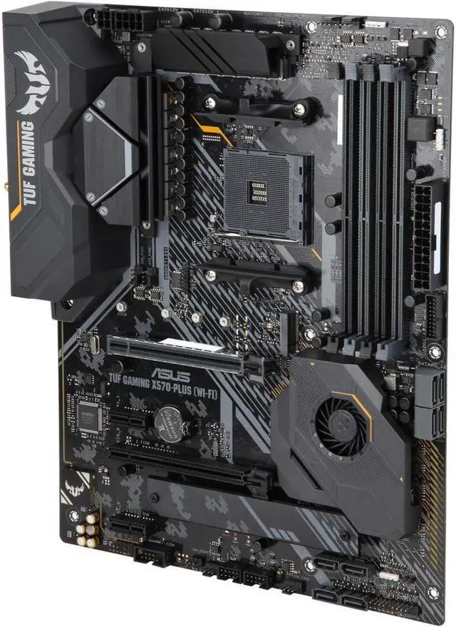 Alt view image 6 of 12 - ASUS AM4 TUF Gaming X570-Plus (Wi-Fi) ATX Motherboard with PCIe 4.0, Dual M.2, 12+2 with Dr. MOS Power Stage, HDMI, DP