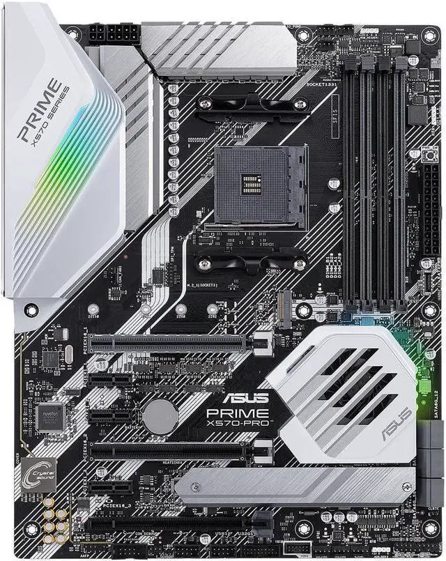 Alt view image 6 of 11 - ASUS Prime X570-Pro Ryzen 3 AM4 with PCIe Gen4, Dual M.2 HDMI, SATA 6GB/s USB 3.2 Gen 2 ATX Motherboard