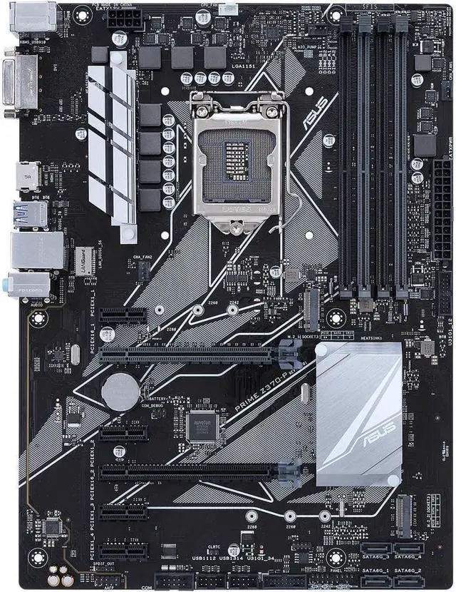 Alt view image 8 of 15 - ASUS Prime Z370-P LGA 1151 (300 Series) Intel Z370 HDMI SATA 6Gb/s USB 3.1 ATX Intel Motherboard