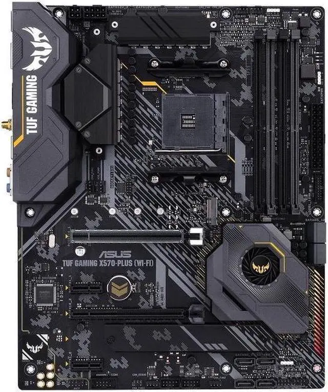 Alt view image 7 of 12 - ASUS AM4 TUF Gaming X570-Plus (Wi-Fi) ATX Motherboard with PCIe 4.0, Dual M.2, 12+2 with Dr. MOS Power Stage, HDMI, DP
