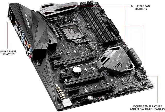 Alt view image 11 of 18 - ASUS ROG Maximus IX Hero LGA1151 DDR4 DP HDMI M.2 USB 3.1 ATX Motherboard