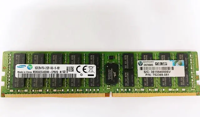 Alt view image 4 of 5 - HP 16GB (1x16GB) DDR4-2133 ECC Reg RAM