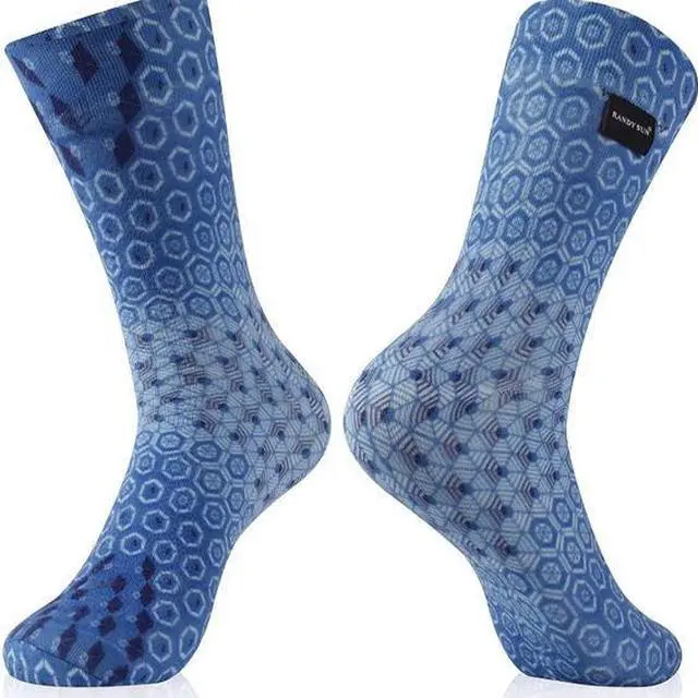 Main image of RANDY SUN Ultra Thin Waterproof Socks Mid-calf Breathable Light Weight Quick Dry Cycling Fishing Disc Golf Outdoor Men Women Socks Blue RS155