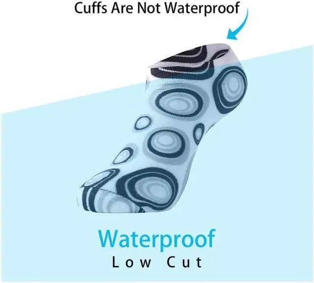 Alt view image 2 of 3 - RANDY SUN Ultra Thin Waterproof Socks Low Cut Breathable Light Weight Quick Dry Fishing Disc Golf Men Women Outdoor Socks Blue RS164