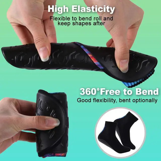 Alt view image 4 of 7 - RANDY SUN Quick Dry Beach Volleyball Socks Non Slip Barefoot Sand Shoes 2 Pairs Pack Hot Protective Breathable Foldable