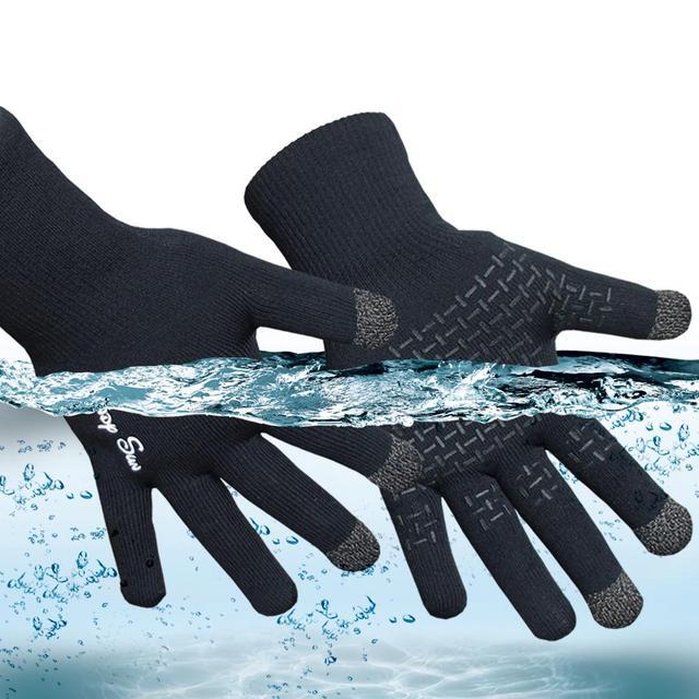 RANDY SUN Waterproof Touch Screen Gloves - Windproof Winter Gloves For Skiing, Biking & Outdoor Activities